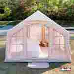 Пневмокаркасная палатка «Летний Уют» 3,2×2,5×2,2 м — семейная, кемпинговая из ПВХ