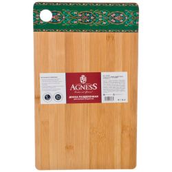 ДОСКА РАЗДЕЛОЧНАЯ AGNESS "СУРА" 36X22X1.0CM