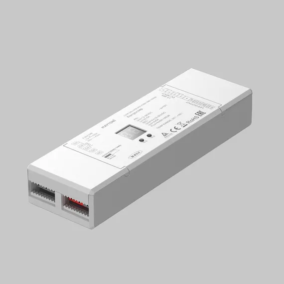 Контроллер DALI DT8 четырёхканальный 12-24В Цветной (RGB)+W 180Вт Lighting control 721016