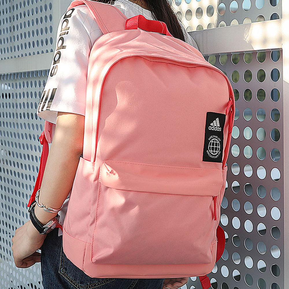 Adidas Polyester Backpack Regular Unisex Pink