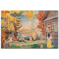 Крестьянки. Борис Кустодиев