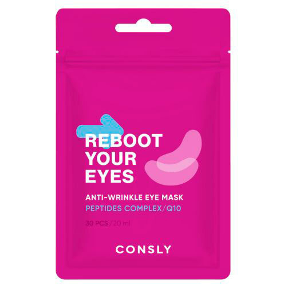 Consly Маска-патчи вокруг глаз от морщин с коэн\пептид.30шт