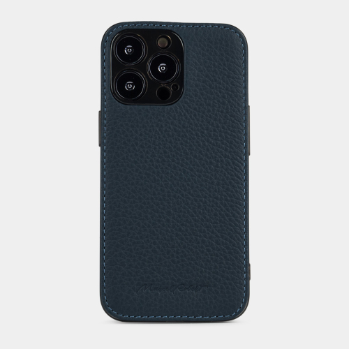 Чехол для iPhone 14 Pro Max из кожи теленка, цвета синий