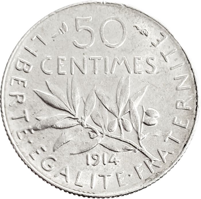 50 сантимов 1914 Франция