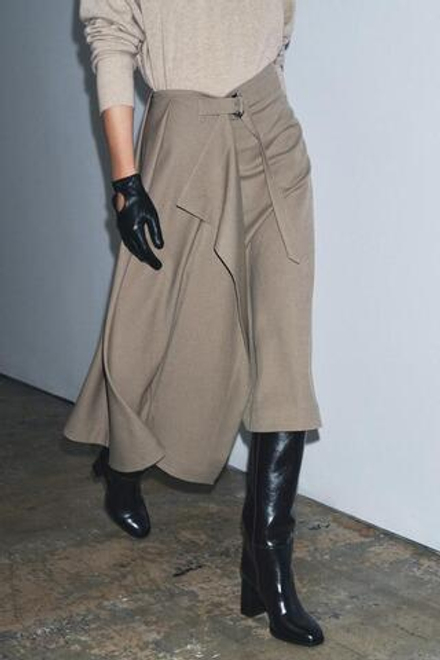 ZARA ЮБКА-ПАРЕО С ПРЯЖКОЙ — ZW COLLECTION, ЮБКА-ПАРЕО С ПРЯЖКОЙ — ZW COLLECTION