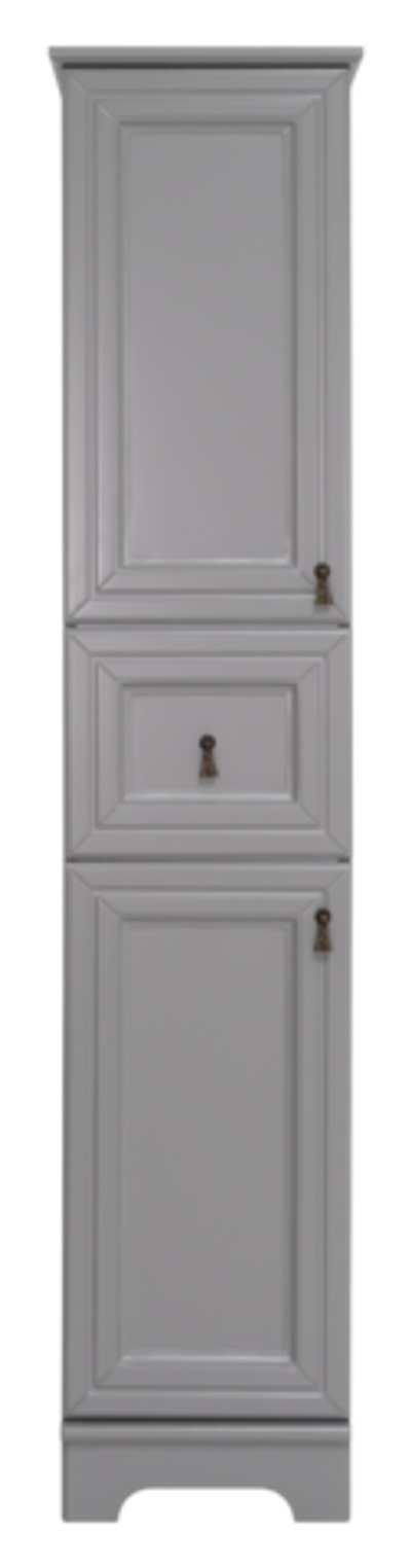 Шкаф - пенал Misty Лувр 35 левый (серый)