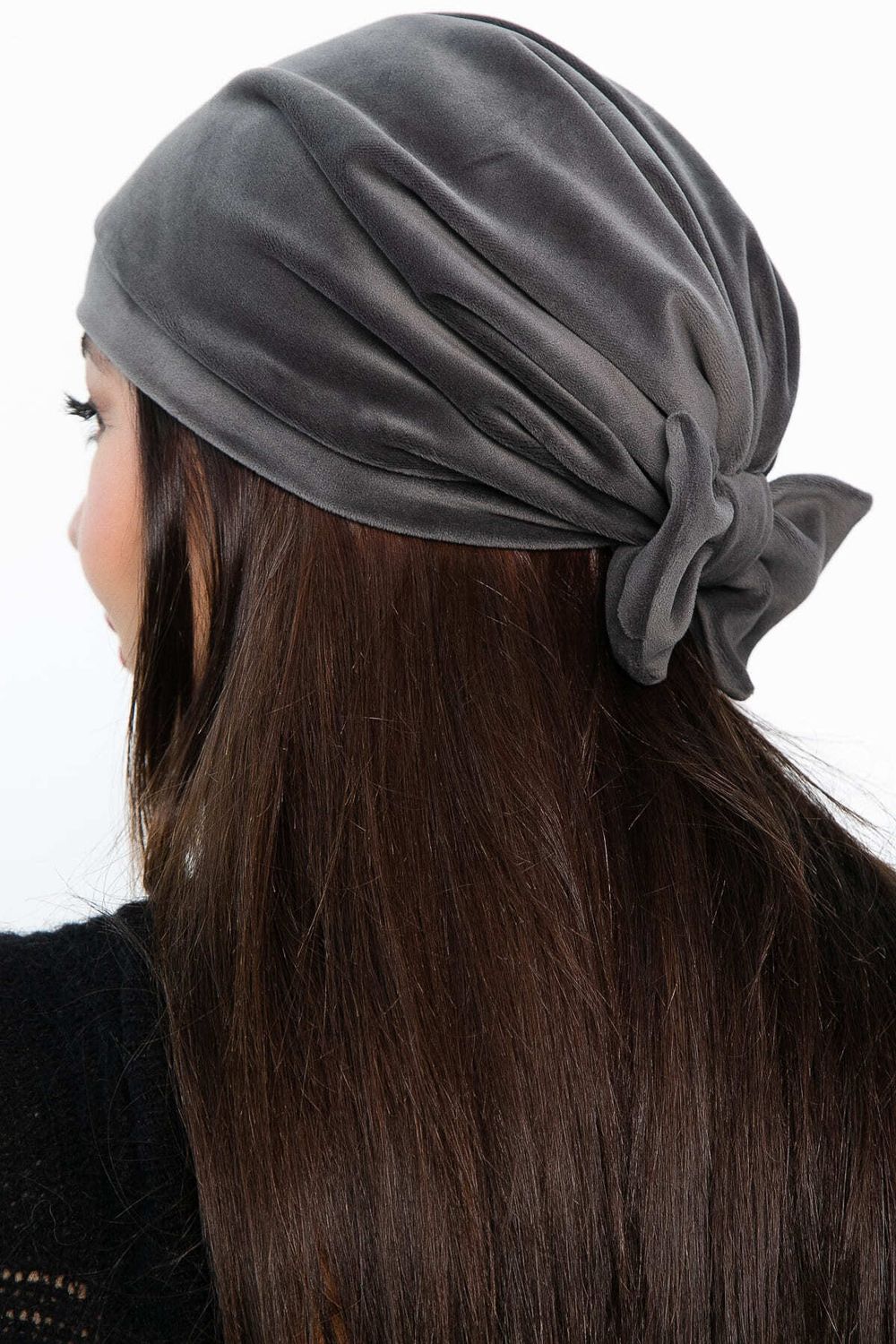 Чалма с бантом (серая) ЧБ8-23М LT Collection