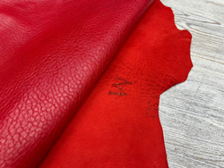 Tirex Bright Red (1,6-1,8 мм), цв. Красный, натуральная кожа козы