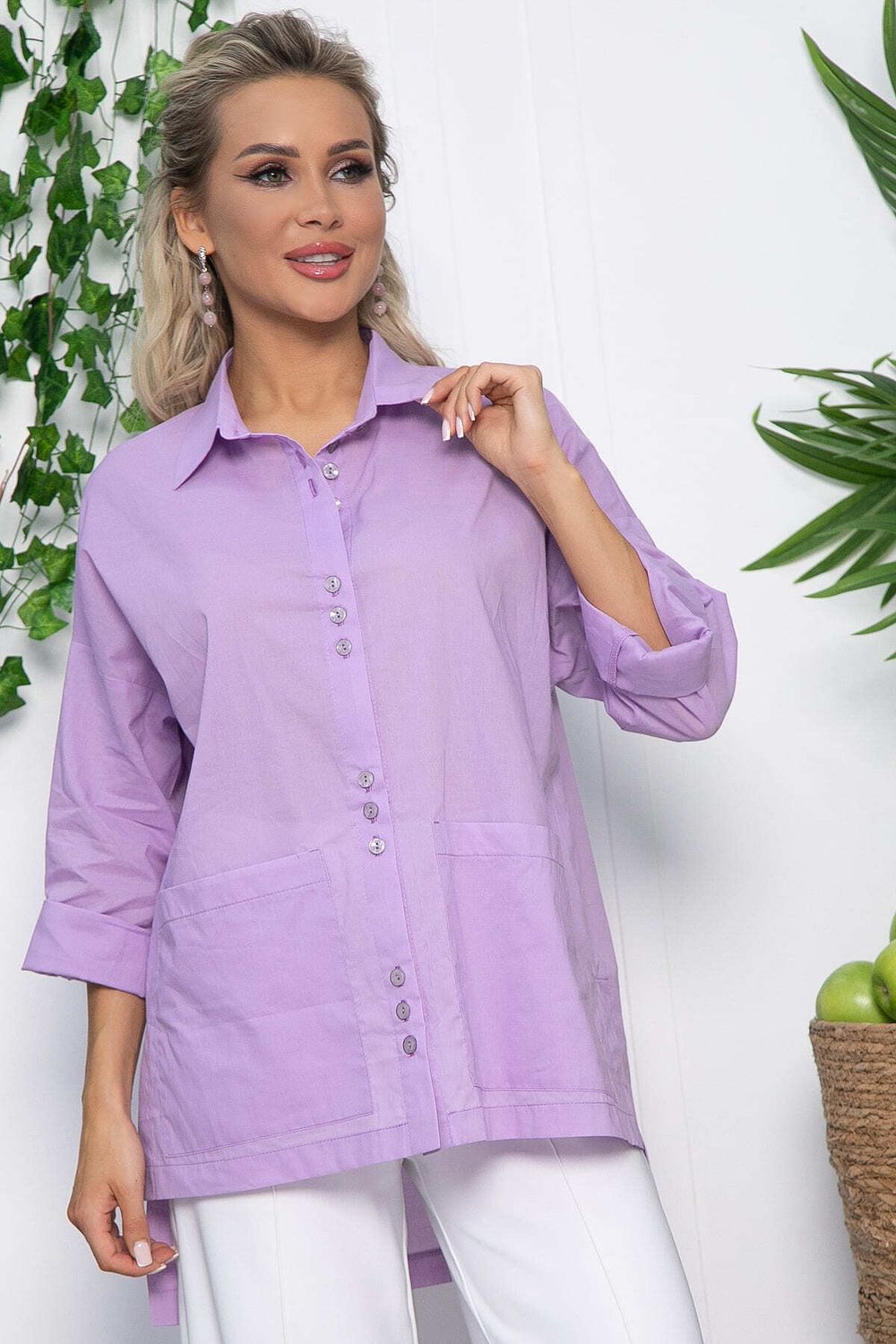 Рубашка Безупречный вкус (сиреневая) Б13626-29М LT Collection