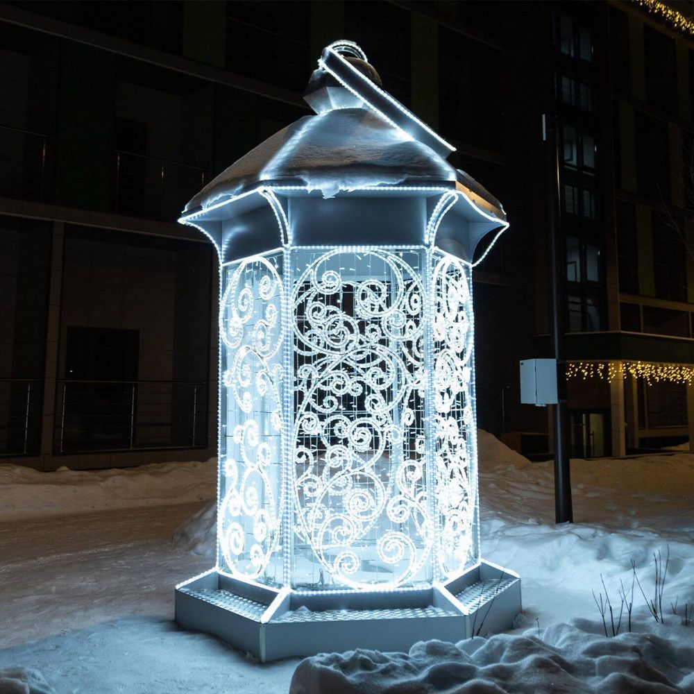 Уличный светодиодный фонарь - холодное освещение