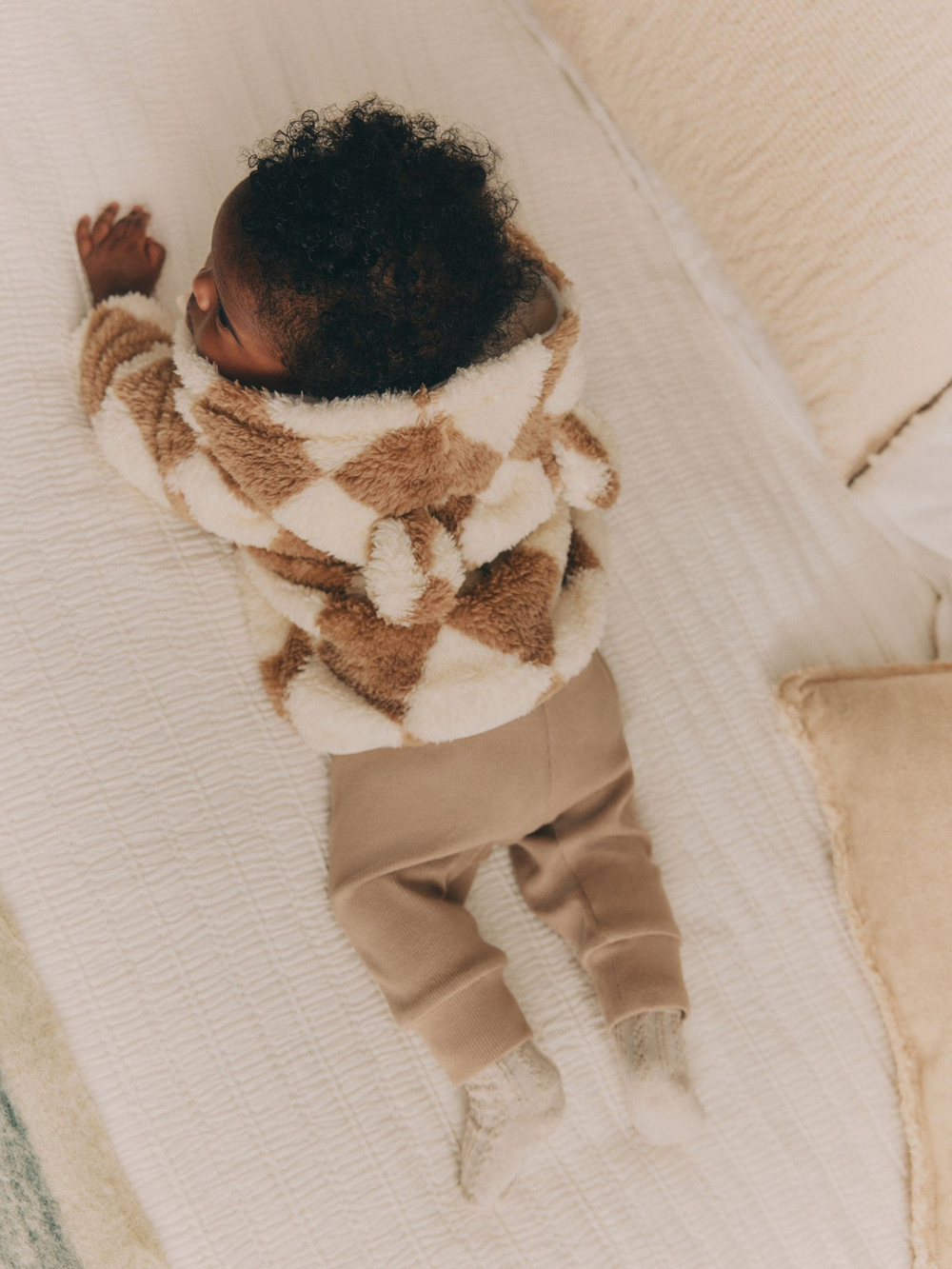 Куртка флисовая для малышей Next N22-229, Бежевый, Коричневый