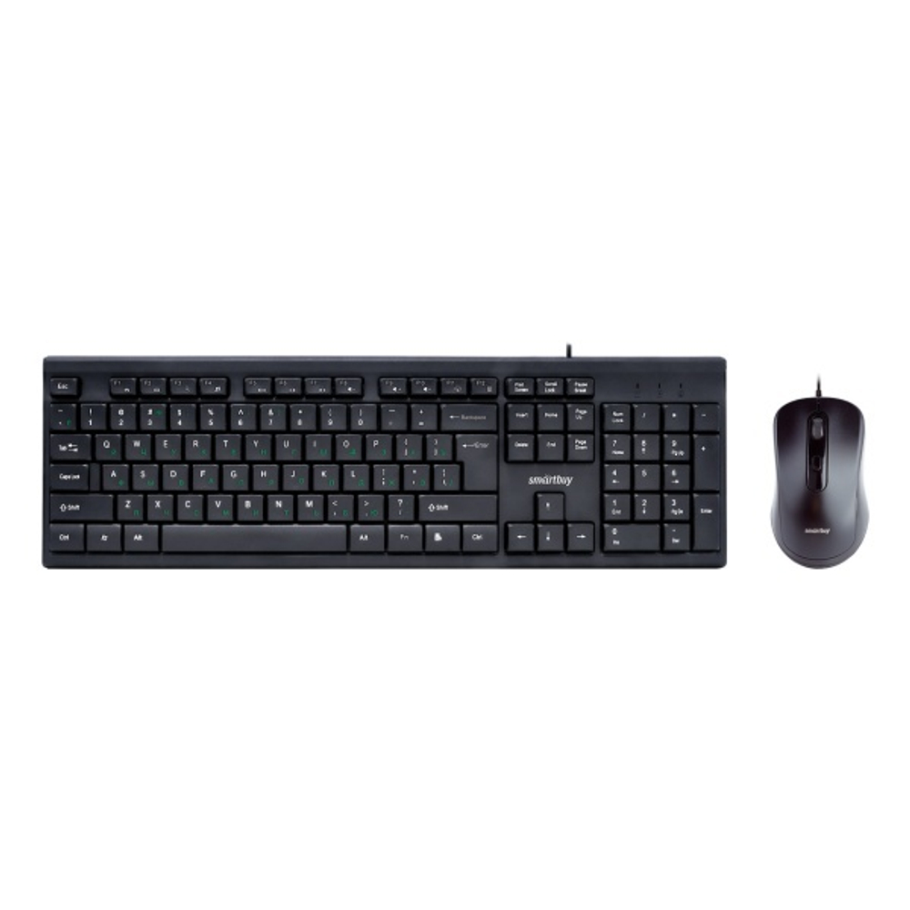 Проводной комплект клавиатура+мышь SmartBuy ONE 114282 черный