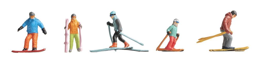 Лыжники и снобордисты