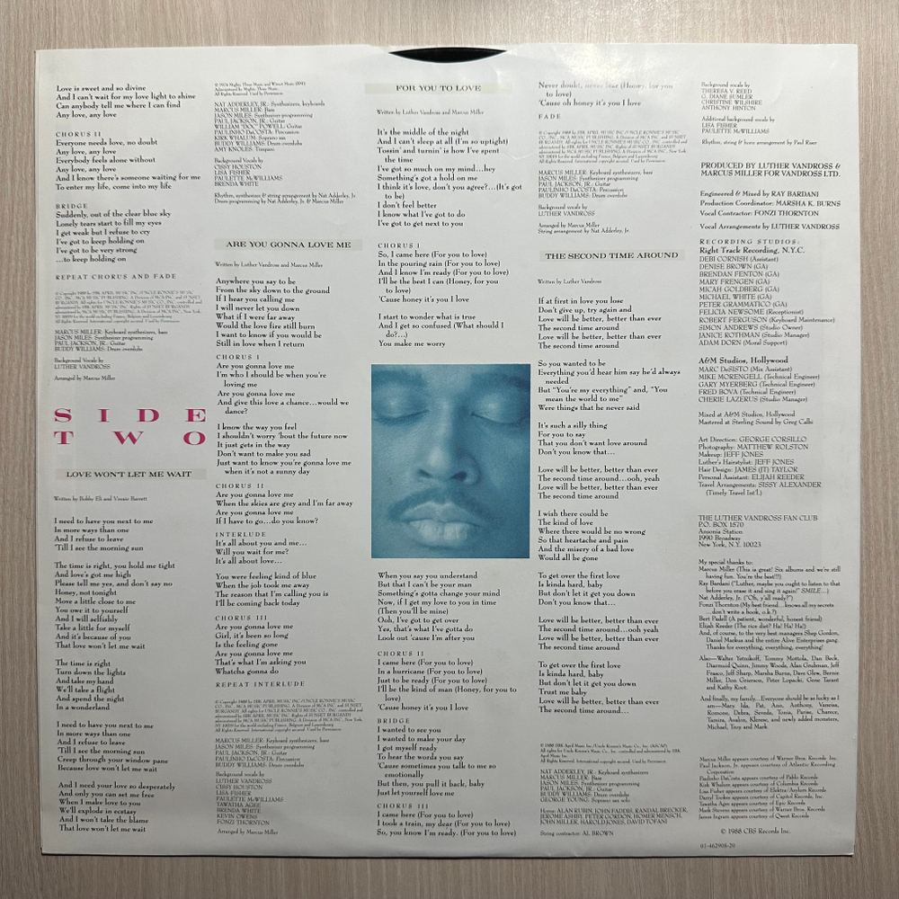 Luther Vandross - Any Love (Голландия 1988г.)