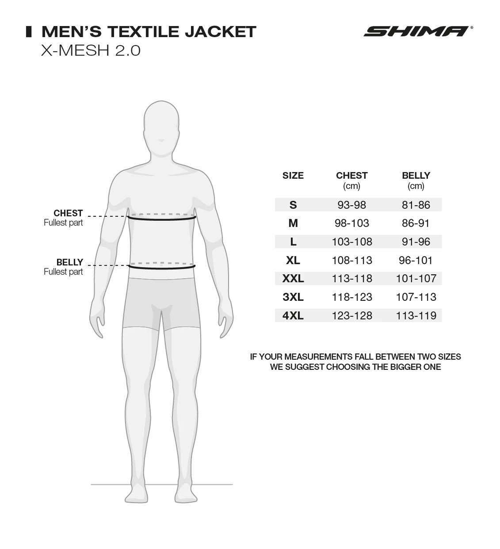сетчатая мотокуртка SHIMA X-MESH 2.0 Men Black