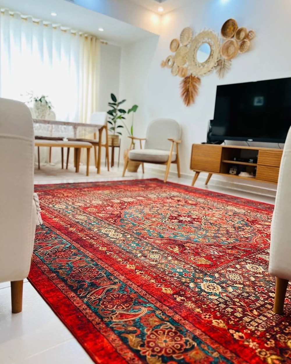 Иранский ковер из искусственного шелка 150 х 250 Rokhbaft 24NH0010 Иран