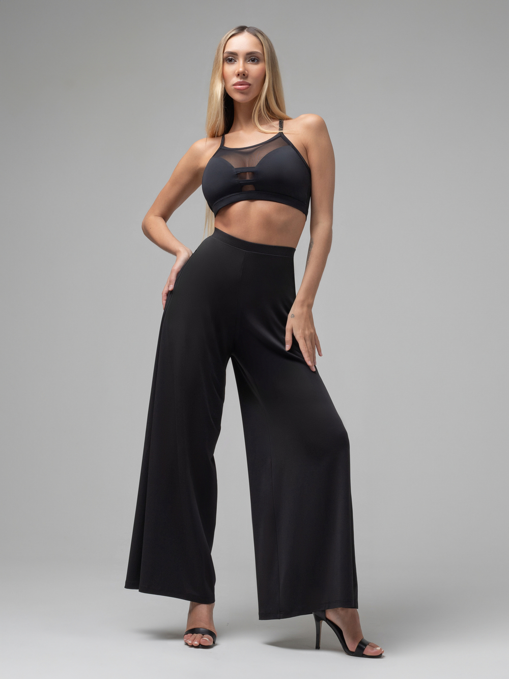 Брюки Палаццо Классика, Черный