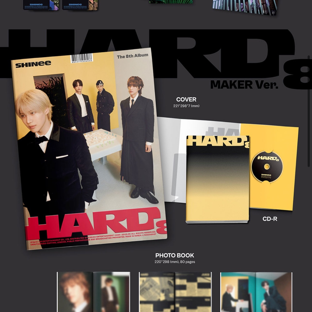 Альбом SHINee - 8th Regular Album HARD (Photo Book Ver.)