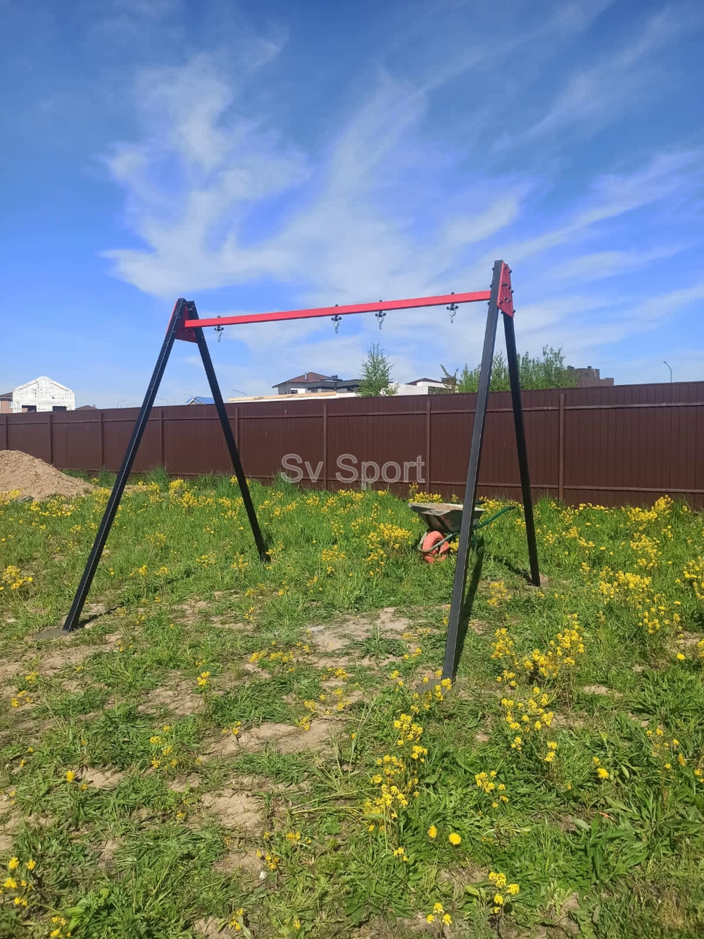 Монтаж уличных качелей Sv Sport