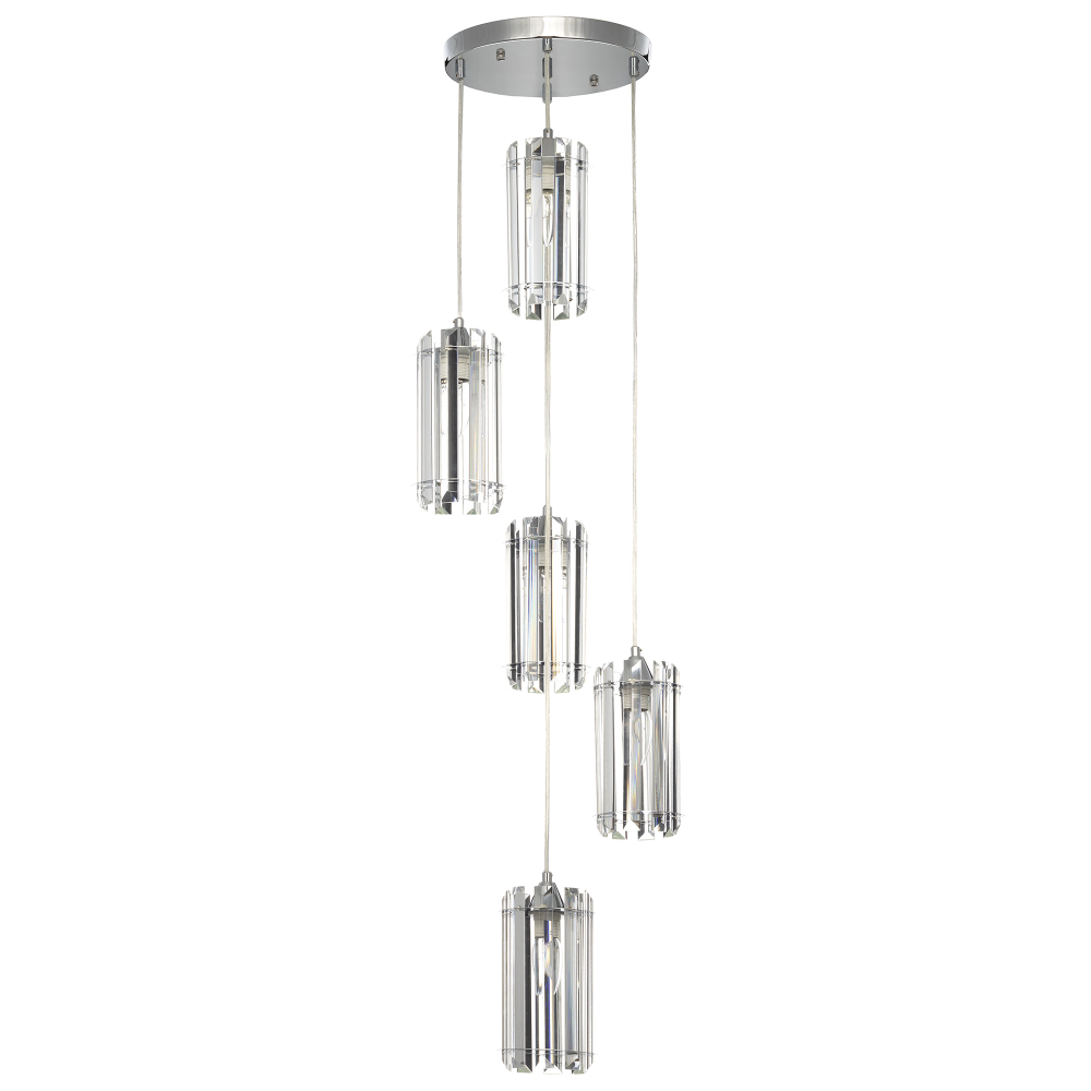 Citilux Джейн CL306051 Хрустальный подвесной светильник Хром