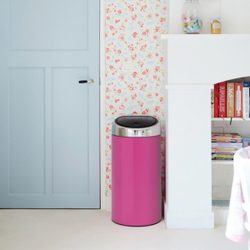 Ведро для мусора Brabantia Touch Bin розовое 45л общий вид