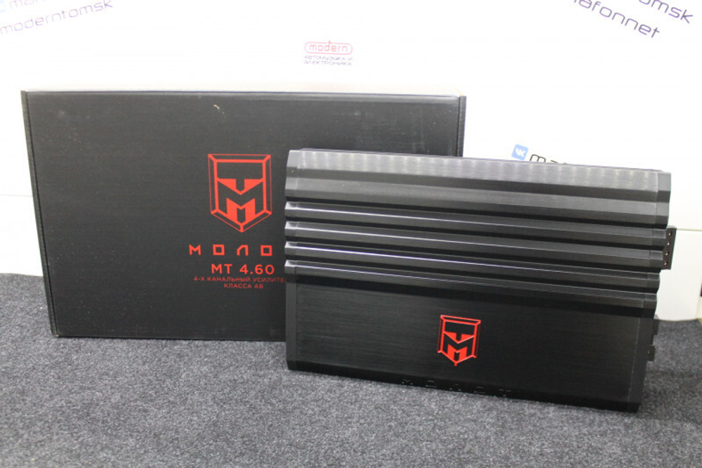 Усилитель автомобильный URAL Молот MT 4.60 (4-х канал)