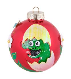 Элита НФШ-1708/1 Ел.украшение Шар «Змея» красный 85 мм