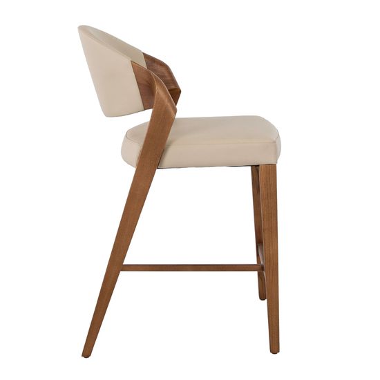 Полубарный стул 4225 из экокожи цвета норки