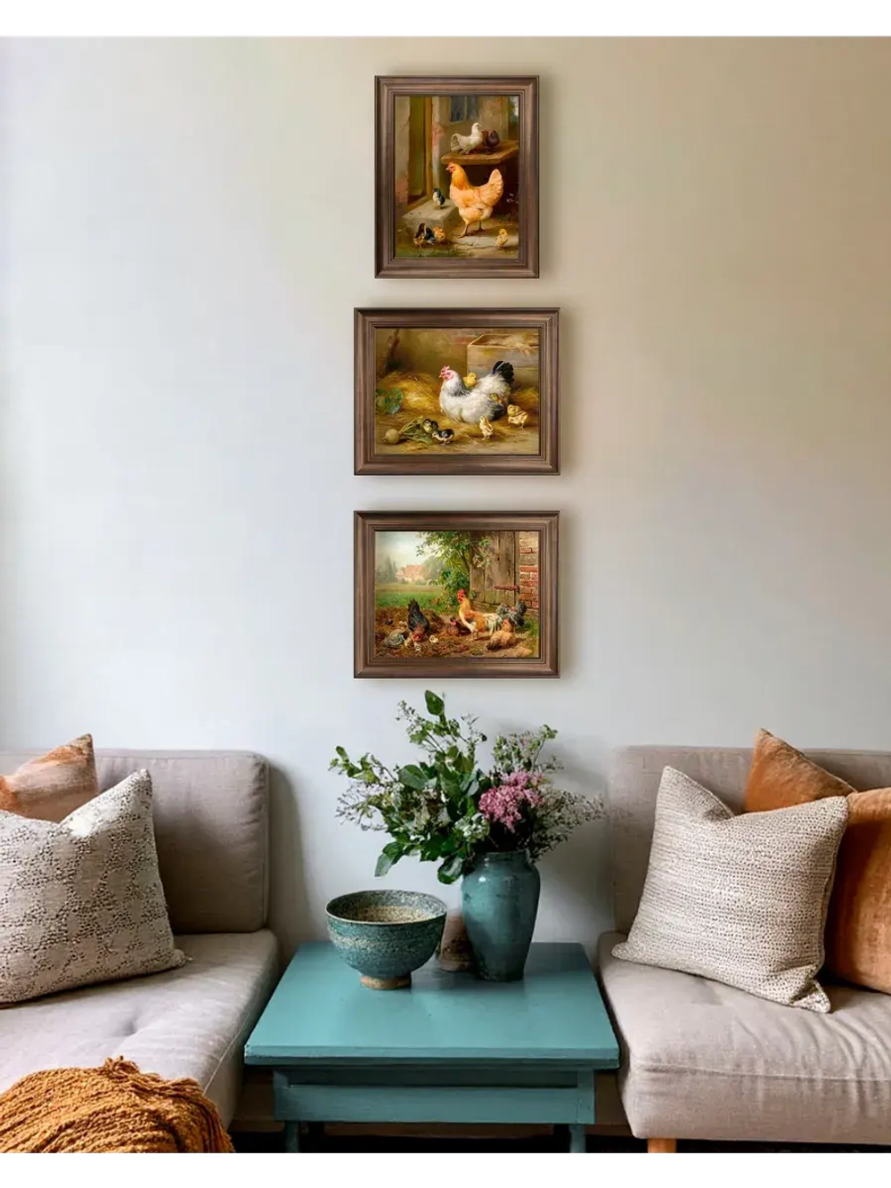 Картина интерьерная на холсте в раме 25*31 см