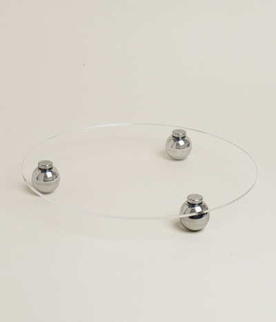 Поднос из акрила на трех сферах data-res=