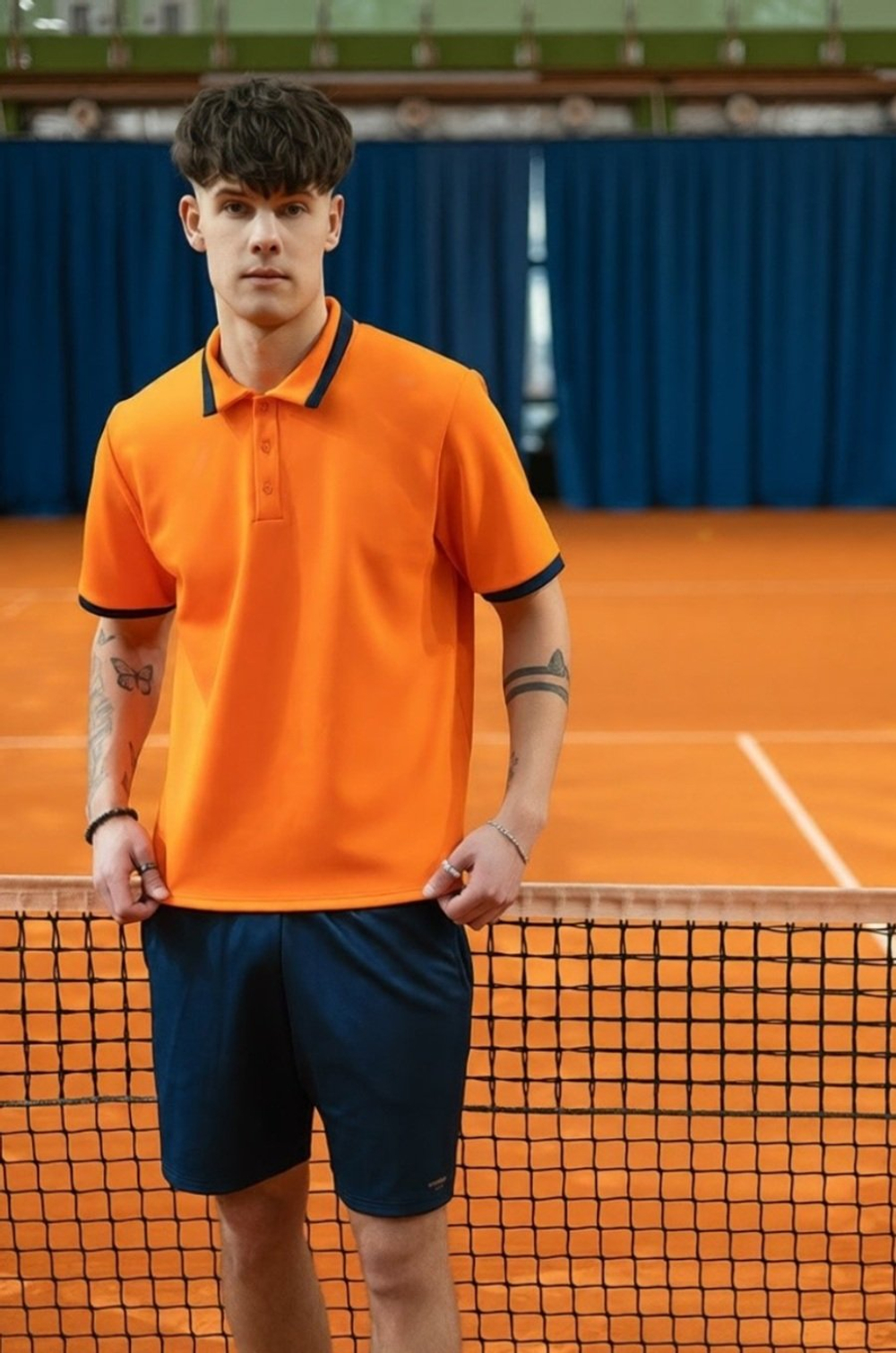ОДЕЖДА ДЛЯ ТЕННИСА Мужская, Поло BONIFIQUE CLASSIC POLO .