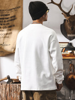 Футболка шлифованный хлопок с длинными рукавами мужская, весна