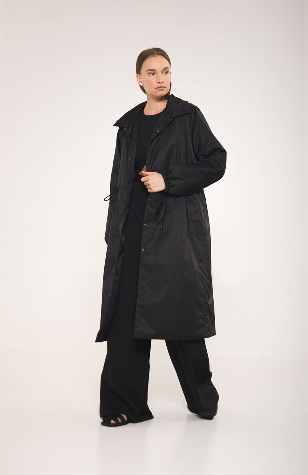 Парка-плащ Alexandra Talalay AW012 черный