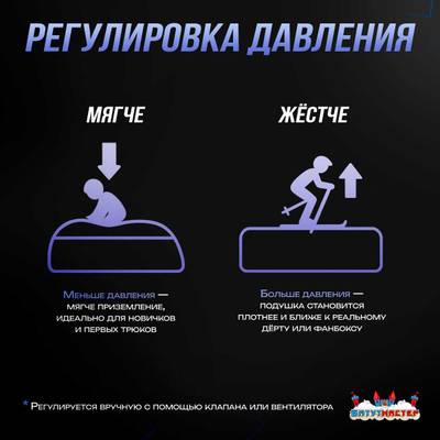 Надувная подушка «LandBag» для фристайла и экстрим-прыжков, 8×8×2,5 м