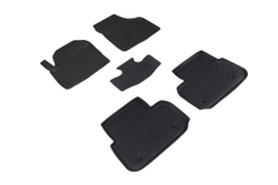 Резиновые коврики с высоким бортом для Land Rover Discovery Sport 2014-2019 Seintex.86737