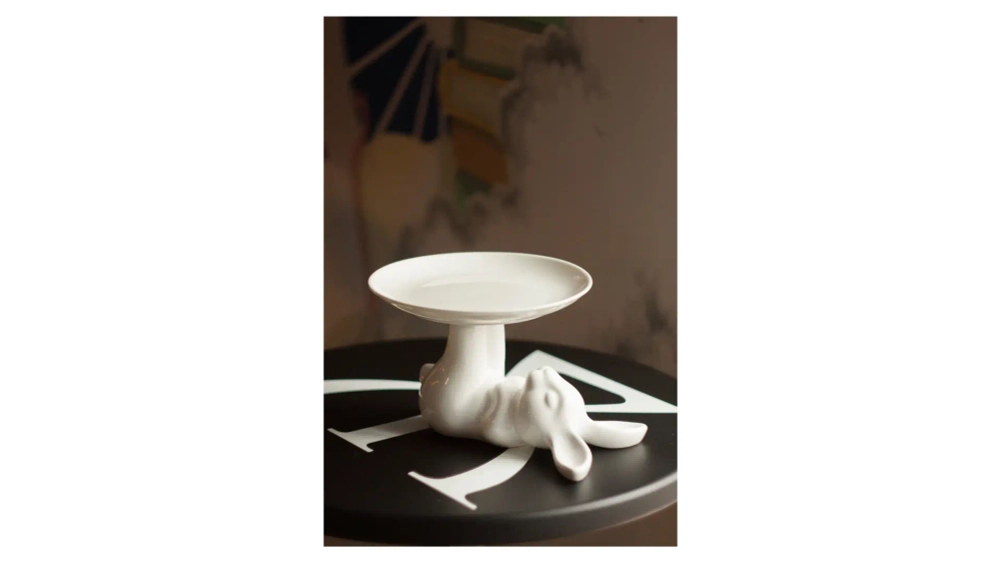 Блюдо на ножке Claystreet Мини Кролик 18 см