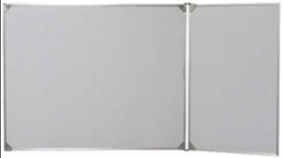 Двухэлементная(П) магнитная полимерная школьная доска 1500х750 (маркерная)
