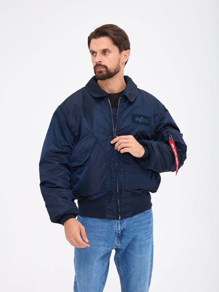 Куртка Alpha Industries CWU 45/P Replica blue (синяя)