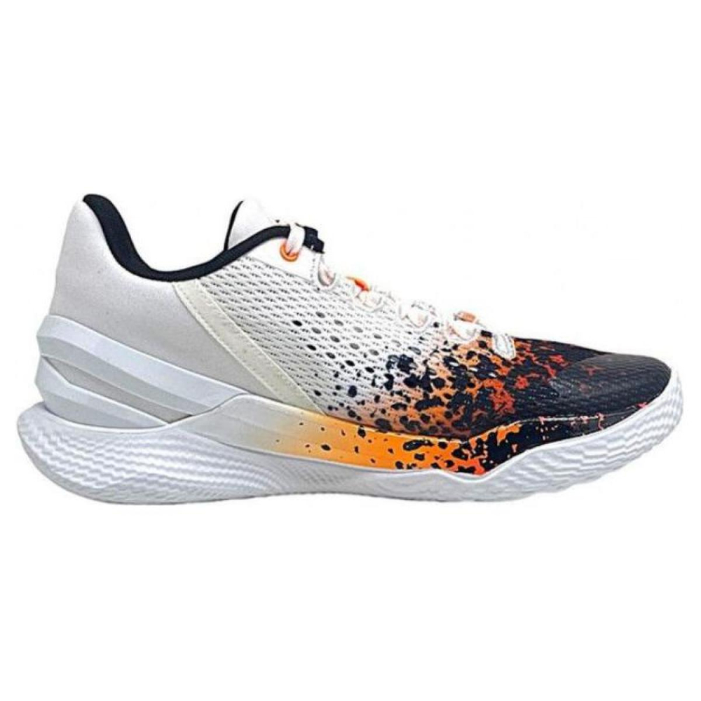 Under Armour Curry 2 Low Flotro Удобные Низкие Баскетбольные Кроссовки Мужские Белые Черные