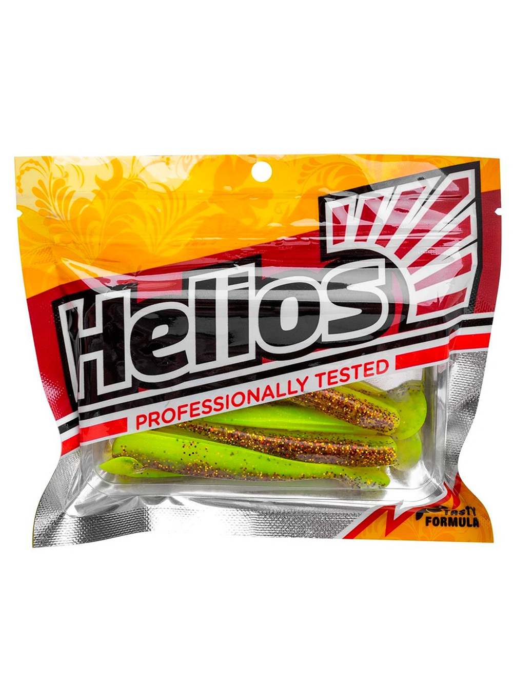 Виброхвост Helios Chebak 3,15"/8 см Electric green 7шт. (HS-3-007)