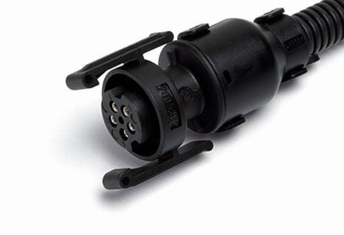 Разъем байонет (розетка) 5 контактов с прямым адаптером, датчика ABS для Камаз, МАЗ, для MAN, Mercedes