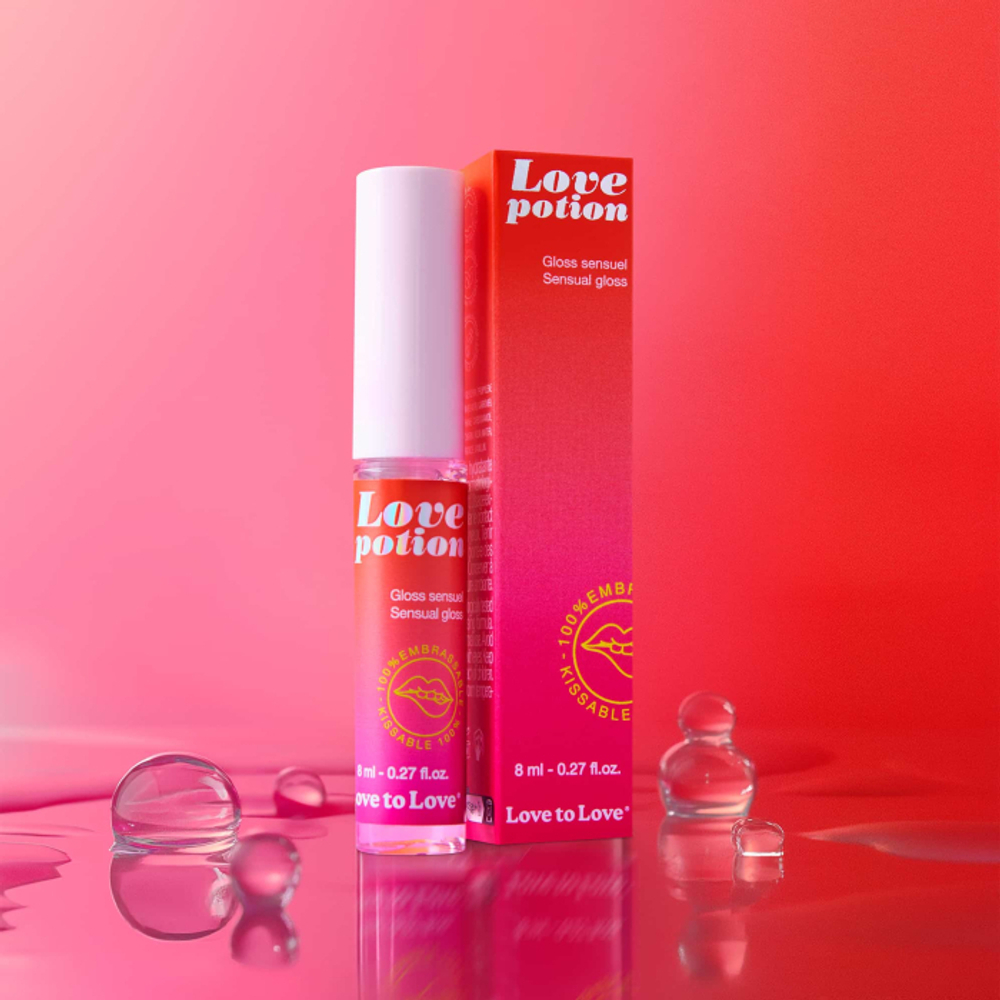 Возбуждающий блеск для губ Love to Love Love Potion - Gloss Sensuel - 8 мл.