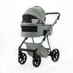 Детская универсальная коляска Adamex Delta Natura - DN-8 Mint (мята, ткань)