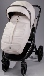 Детская коляска AmaroBaby Motus Premium Ecco 3 в 1 молочный