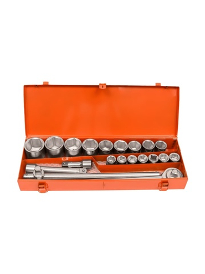 Набор 6-ти гранных головок с трещеткой 3/4 20 пр. Gigant, Min размер головки-19мм, Max размер головки-50мм, GAS20