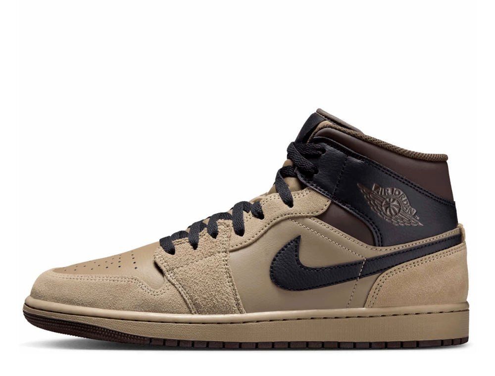 Баскетбольные кроссовки Air Jordan 1 Mid Brown Shoes