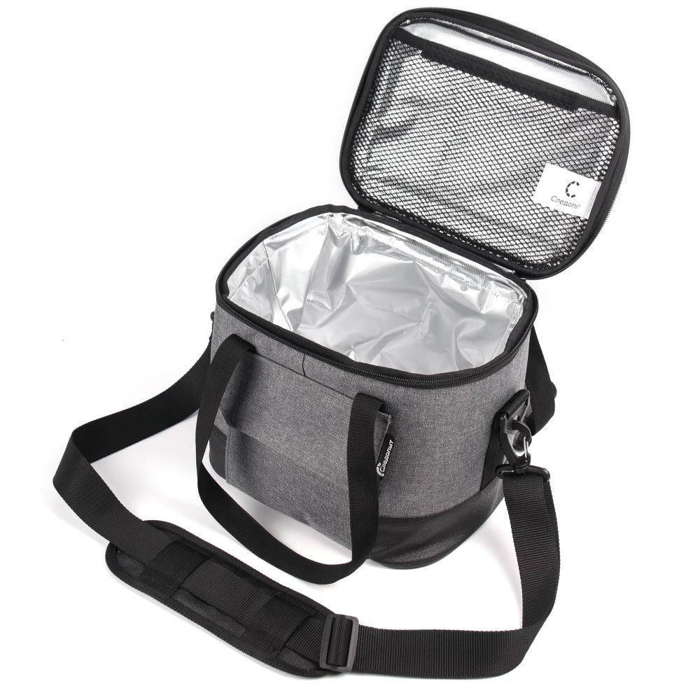 Сумка изотермическая СЛЕДОПЫТ Gray Line Pro, 13 л, цв. серый меланж/3/