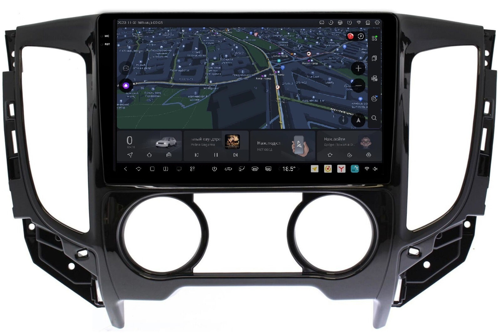 Магнитола для Mitsubishi L200 2015-2024 (кондиционер), FIAT Fullback - Carmedia OL-9567-1 QLed+2K, Android 13, UIS7870 (DUDU7), CarPlay, SIM-слот