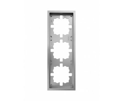 Рамка 3-мест. горизонт. ZIMA бел. LEZARD 704-0200-148