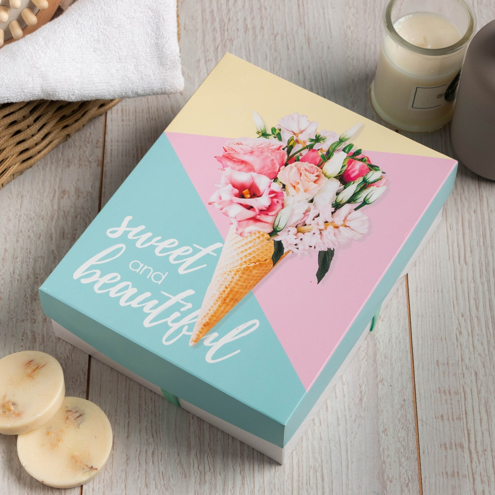 Набор махровых салфеток Sweet and beautiful 30х30 см -5шт, 100% хл, 340гр/м2